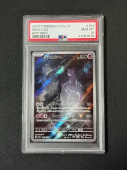 PSA 10 Mewtwo 183/165 SV2a 151 Art Rare Japanese Pokemon Card GEM MINT - Image 1