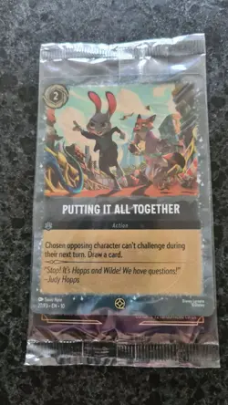 Sealed Odeon Zootopia 2 Disney Lorcana Putting It All Together 27/P3 Promo Card - Image 1