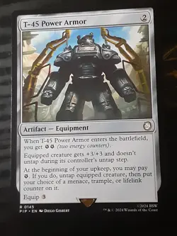 T 45 Power Armor , Commander FALLOUT , NM,MTG ,FREE SHIPPING - Image 1