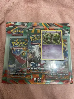 Pokemon XY Furious Fists 3 Pack Blister Trevenant Promo - Portuguese Version - Image 1