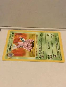 Nidorino 1st Edition Base Set 37/102 WOTC Vintage Pokemon Original 1999 (1) - Image 5