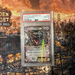 PSA 10 Shiny Rayquaza EX Promo 122/XY-P Japanese Pokemon 2015 - Image 1