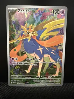 Zacian 100/094 NM Illustration Rare Phantasmal Flames Pokemon TCG English - Image 1
