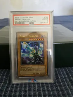 Yu-Gi-Oh! TCG Barrel Dragon MRD-126 Metal Raiders 1st Ed Ultra Rare PSA 8 - Image 1