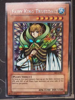 YuGiOh Fairy King Truesdale Holo #WC4-001 NM-MT - Image 1