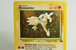 Pokemon Card TCG Hitmonlee 7/62 Holo Rare Fossil Vintage 1999 English MP - Image 2