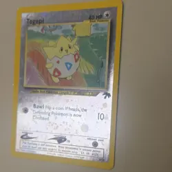 Pokemon Togepi Southern Islands 04/18 Reverse Holo Promo 2001 Trading Card - Image 3