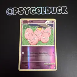 Exeggcute 63/123 HGSS REVERSE HOLO Heartgold Soulsilver Pokemon Card A27 - Image 1