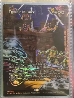 MTG: Teenage Mutant Ninja Turtles - Trouble In Paris Borderless Foil NM - Image 2