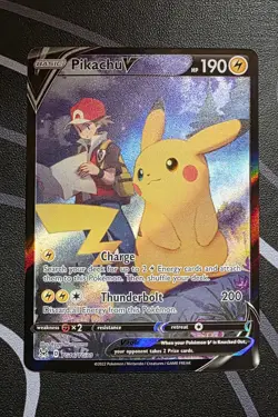 Pokemon Pikachu V Full Art Ultra Rare Holo – Lost Origin TG16/TG30 – Near Mint ✨ - Image 1