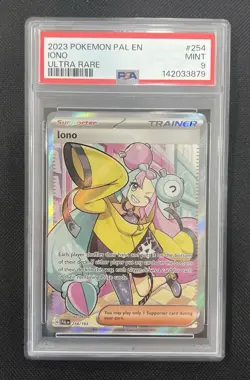 2023 Pokemon Paldea Evolved Iono 254/193 Ultra Rare PSA 9 MINT - Image 1