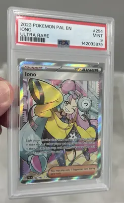 2023 Pokemon Paldea Evolved Iono 254/193 Ultra Rare PSA 9 MINT - Image 3