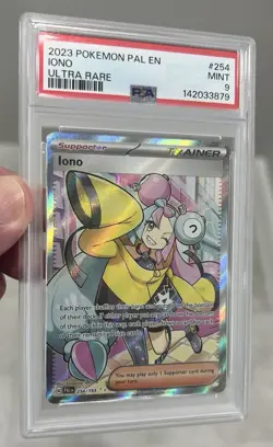 2023 Pokemon Paldea Evolved Iono 254/193 Ultra Rare PSA 9 MINT - Image 5