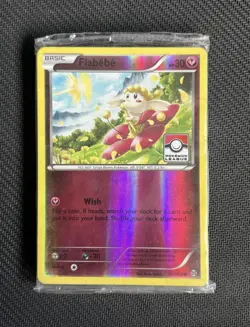 Pokemon Flabebe 101/162 Reverse Holo Pokemon League Stamp Sealed Pack - Image 1