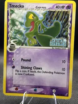 Pokemon Treecko 68/100 EX Crystal Guardians Delta Species HOLO STAMPED - Image 1