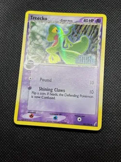 Pokemon Treecko 68/100 EX Crystal Guardians Delta Species HOLO STAMPED - Image 2