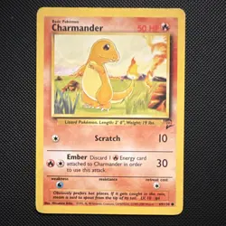 Pokemon Charmander Base Set 2 69/130 Common Basic HP50 Scratch Ember English - Image 1