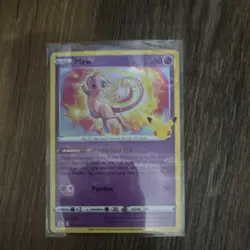 Pokemon Mew 011/025 Celebrations Basic 60 HP Psyshot Mysterious Tail Holo Rare - Image 1