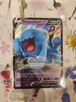 Pokemon TCG Wobbuffet V 086/202 Sword & Shield Ultra Rare NM - Image 1