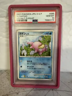 2007 POKEMON JPN DIAMOND & PEARL MOONLIT PURSUIT 1ST ED #085 SLOWPOKE PSA 10 - Image 1