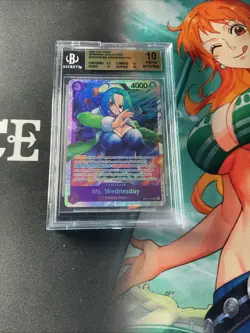BGS 10 One Piece TCG EB01-034 SR Ms. Wednesday - Super Rare Beckett - Image 1