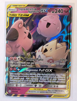 Pokemon Togepi & Cleffa & Igglybuff GX TAG TEAM Ultra Rare Holo Card 143/236 - Image 2