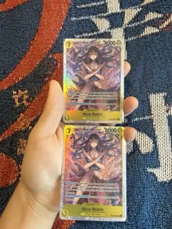 One Piece Card Game Nico Robin EB-03 SR Lot of 2 - Image 1