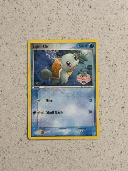 Squirtle 63/100 City Championships League Crystal Guardians Pokemon Card VLP - Image 1