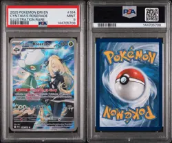 Cynthia's Roserade IR 184/182 Destined Rivals PSA 9 Mint Pokemon Card - Image 3