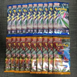 Pokemon Card Ancient Roar x10 & Future Flash x10 Booster pack set sv4K sv4M - Image 1