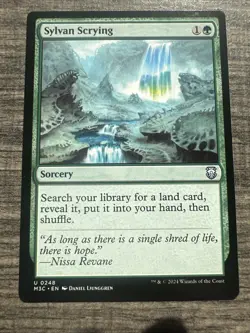 Sylvan Scrying 248 MTG Commander M3C Uncommon NP NRMT - Image 1