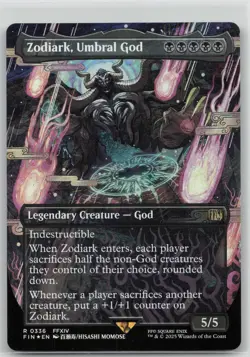 MTG Zodiark, Umbral God (Borderless) Foil NM FINAL FANTASY Magic 336 - Image 1
