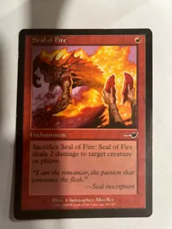 Seal of Fire - Nemesis - Magic the Gathering MTG Nice! - Image 1