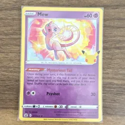 Lot of 2 Mew 011/025 Celebrations Pokemon Cards 2021 English- NM - Image 2