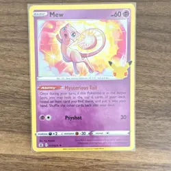 Lot of 2 Mew 011/025 Celebrations Pokemon Cards 2021 English- NM - Image 4