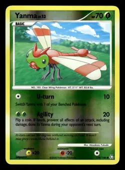 Yanma 128/146 Reverse Holo Legends Awakened Pokemon Card - 2 - Image 1
