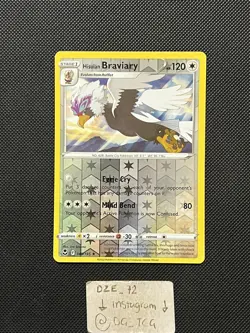 Pokemon Silver Tempest - Hisuian Braviary - 149/195 - Reverse Holo - M/NM - Image 1