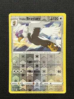 Pokemon Silver Tempest - Hisuian Braviary - 149/195 - Reverse Holo - M/NM - Image 2