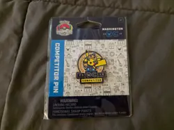 Pokemon World Championships 2019 Competitor Pin Washington D.C. Sealed New - Image 1