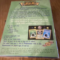 Pokemon Overgrowth Theme Deck Sealed 1999 Wizards of the Coast English - Image 2