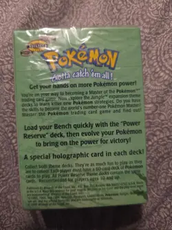 Vintage Pokemon TCG 1999 Jungle Theme Deck | WOTC Factory Sealed POWER RESERVE - Image 2