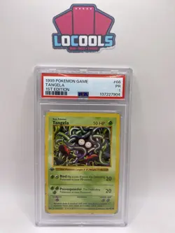 1999 Pokemon 1st Edition PSA 1 Tangela 066/102 Base Set Shadowless - Image 1