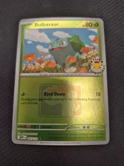 Pokemon TCG Bulbasaur 001/132 Pokemon Day 2026 Promo Near Mint Reverse Holo - Image 1