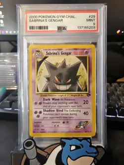 2000 Pokemon Gym Challenge Sabrina's Gengar- PSA 9 - Image 1