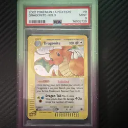 Pokemon Dragonite Expedition Base Set Holo Rare PSA 9 009/165 English 2002 - Image 1