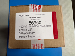Yu-Gi-Oh! World Championship 2025 Limited Pack Booster 24-Box FactorySealed Case - Image 3