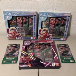Bandai Namco One Piece Card Game Illustration Box Volume 3 & 4 Bundle Lot - Image 1