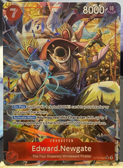 One Piece CCG - Edward Newgate ST15-002 PRB-02 Alternate Art Premium Booster Red - Image 1