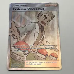 Professor Oak's Setup 233/236 Cosmic Eclipse Full Art Ultra Rare Pokemon Card - Image 3