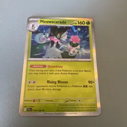 Meowscarada - Pokemon TCG 018/159 Journey Together Reverse Holo Rare Card NM - Image 1